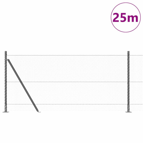 Berkfield Fence Post Grey 2