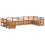 Berkfield Sectional Sofa Set 10 pcs Natural 2