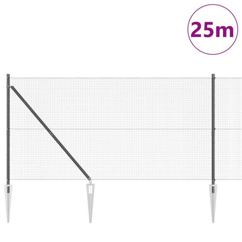 Berkfield Fence Post Grey 2