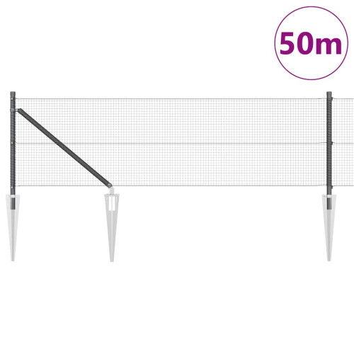 Berkfield Fence Post Grey 2