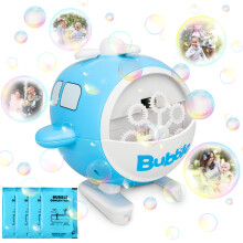 Automatic Bubble Machine Helicopter Airplane Design Electric Bubble Maker for Kids Toddlers Outdoor Parties