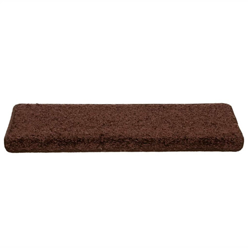 Berkfield Stair Mats 30 pcs 65x21x4 cm Brown Rectangular Edge 2