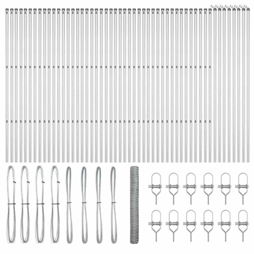 Berkfield Fence Post Silver 1