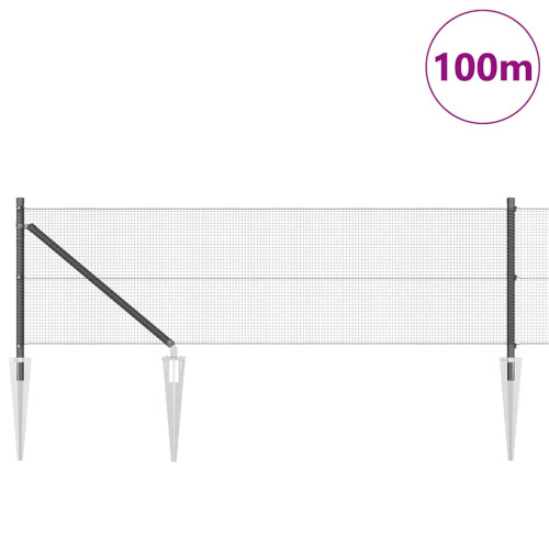 Berkfield Fence Post Grey 2