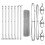 Berkfield Fence Post Silver 2