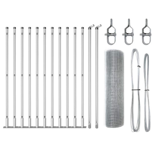 Berkfield Fence Post Silver 1