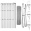 Berkfield Fence Post Silver 5