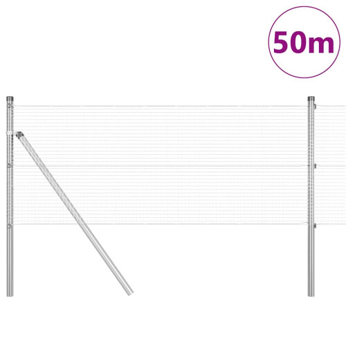 Berkfield Fence Post Silver 2