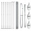 Berkfield Fence Post Silver 2