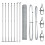 Berkfield Fence Post Silver 2