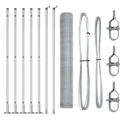 Berkfield Fence Post Silver 1