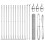 Berkfield Fence Post Silver 2