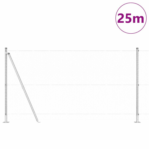 Berkfield Fence Post Silver 2