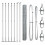 Berkfield Fence Post Silver 2