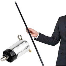 Magic Appearing Cane 150cm Black for Professional Magician Stage and Street Magic Performance