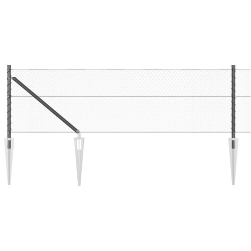 Berkfield Fence Post Grey 1