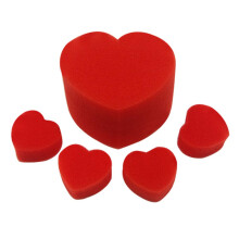 5pcs Multiplying Sponge Hearts Magic Trick Set Soft Reusable Hearts Visual Effect for Kids and Beginners