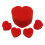 5pcs Multiplying Sponge Hearts Magic Trick Set Soft Reusable Hearts Visual Effect for Kids and Beginners 1