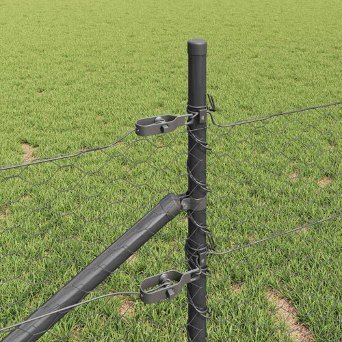 Berkfield Fence Post Grey 2