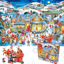 Christmas Jigsaw Puzzle 1000 Pieces for Adults and Kids, Family Bonding Game, Holiday Gift Choice