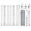 Berkfield Fence Post Silver 2