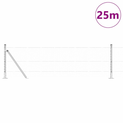 Berkfield Fence Post Silver 2