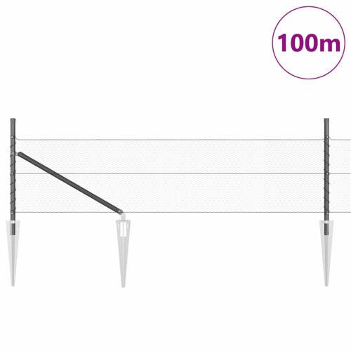 Berkfield Fence Post Grey 2