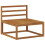 Berkfield Outdoor Sofa Set 5 pcs Natural Solid Acacia Wood 3