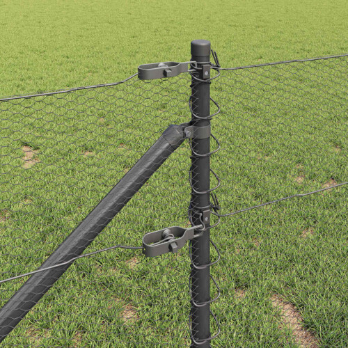 Berkfield Fence Post Grey 2