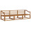 Berkfield Outdoor Sofa Set 3 pcs Natural Solid Acacia Wood 2