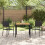 Berkfield Garden Dining Set 3 pcs Black Poly Rattan 4
