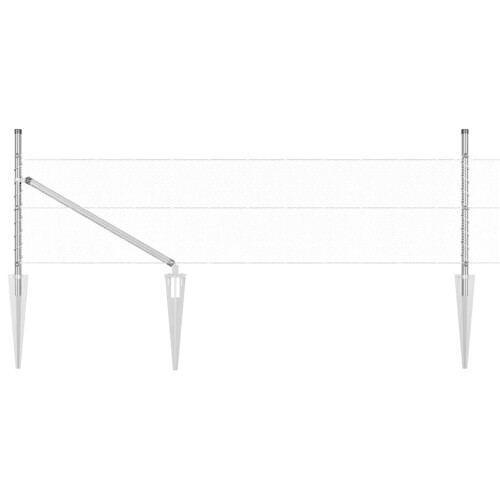 Berkfield Fence Post Silver 1