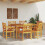 Berkfield Garden Dining Set 7 pcs Brown Solid Acacia Wood 4