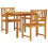 Berkfield Garden Dining Set 3 pcs Brown Solid Acacia wood 2