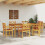 Berkfield Garden Dining Set 7 pcs Brown Solid Acacia Wood 4