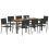 Berkfield Garden Dining Set 9 pcs Black Poly Rattan 3
