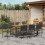 Berkfield Garden Dining Set 9 pcs Black Poly Rattan 4