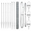 Berkfield Fence Post Silver 2