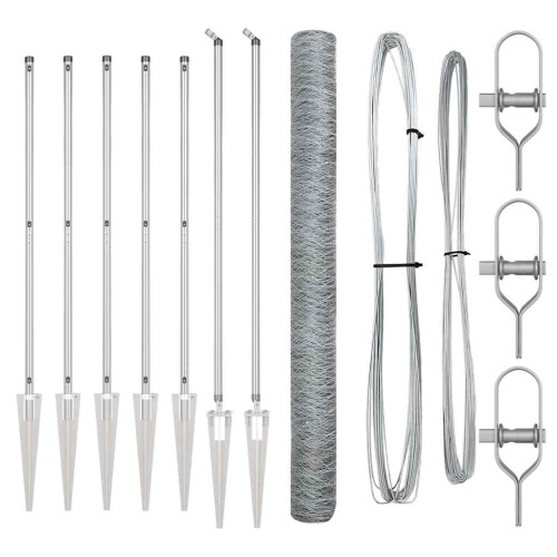 Berkfield Fence Post Silver 1
