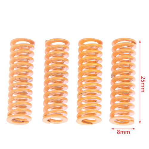4 Pack 8x25mm 3D Printer Leveling Springs for Stable Bed Leveling and Consistent Print Quality 1