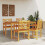 Berkfield Garden Dining Set 5 pcs Brown Solid Acacia Wood 4