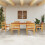 Berkfield Garden Dining Set 9 pcs Brown Solid Acacia Wood 4