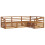 Berkfield Outdoor Sofa Set 4 pcs Natural Solid Acacia Wood 2