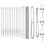 Berkfield Fence Post Silver 2