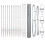 Berkfield Fence Post Silver 2