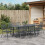 Berkfield Garden Dining Set 9 pcs Anthracite Steel 4