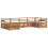 Berkfield Outdoor Sofa Set 6 pcs Natural 2