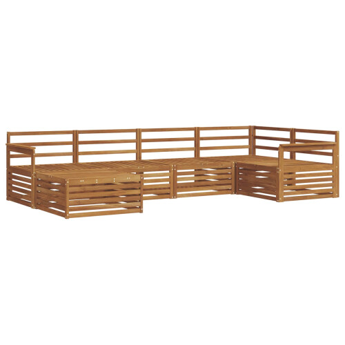 Berkfield Outdoor Sofa Set 6 pcs Natural 1