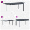 Berkfield Garden Dining Set 9 pcs Anthracite Steel 6