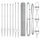Berkfield Fence Post Silver 2